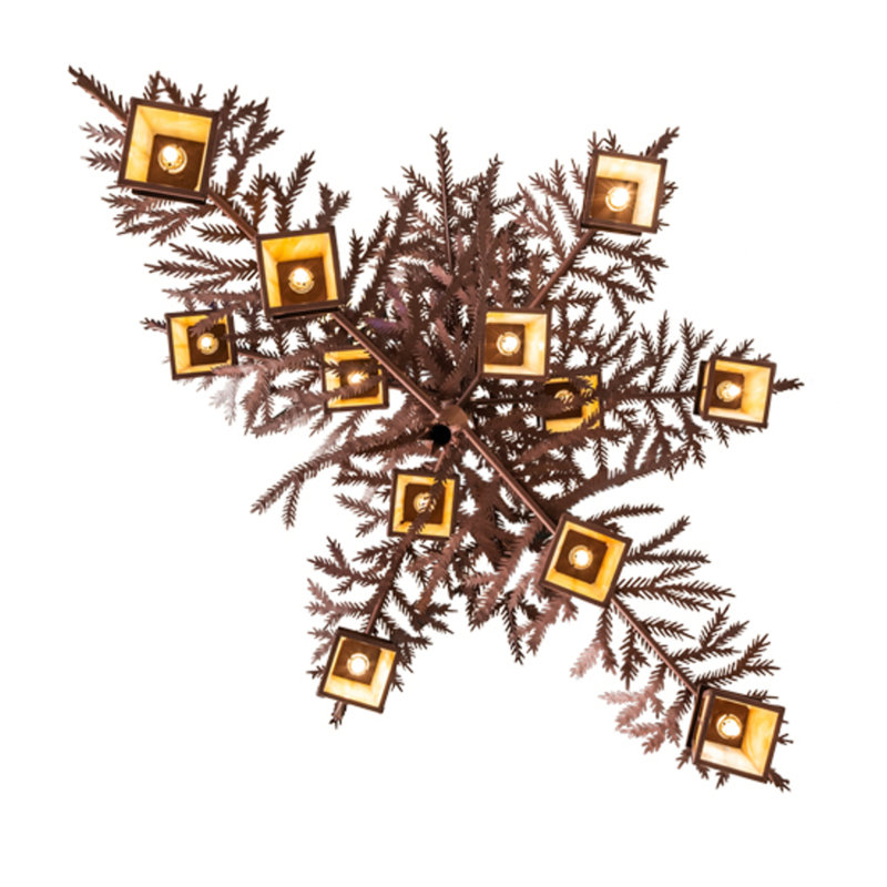 Pine Branch 12 - Light Chandelier