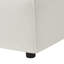 Fauteuil d'appoint ergonomique moderne, recouvert de bois massif beige, pour un usage domestique polyvalent