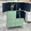 Armoire d'appoint moderne en fer vert-765144449