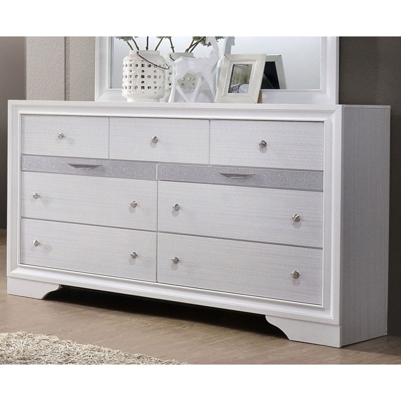 Commode contemporaine 1Pc, Blanc