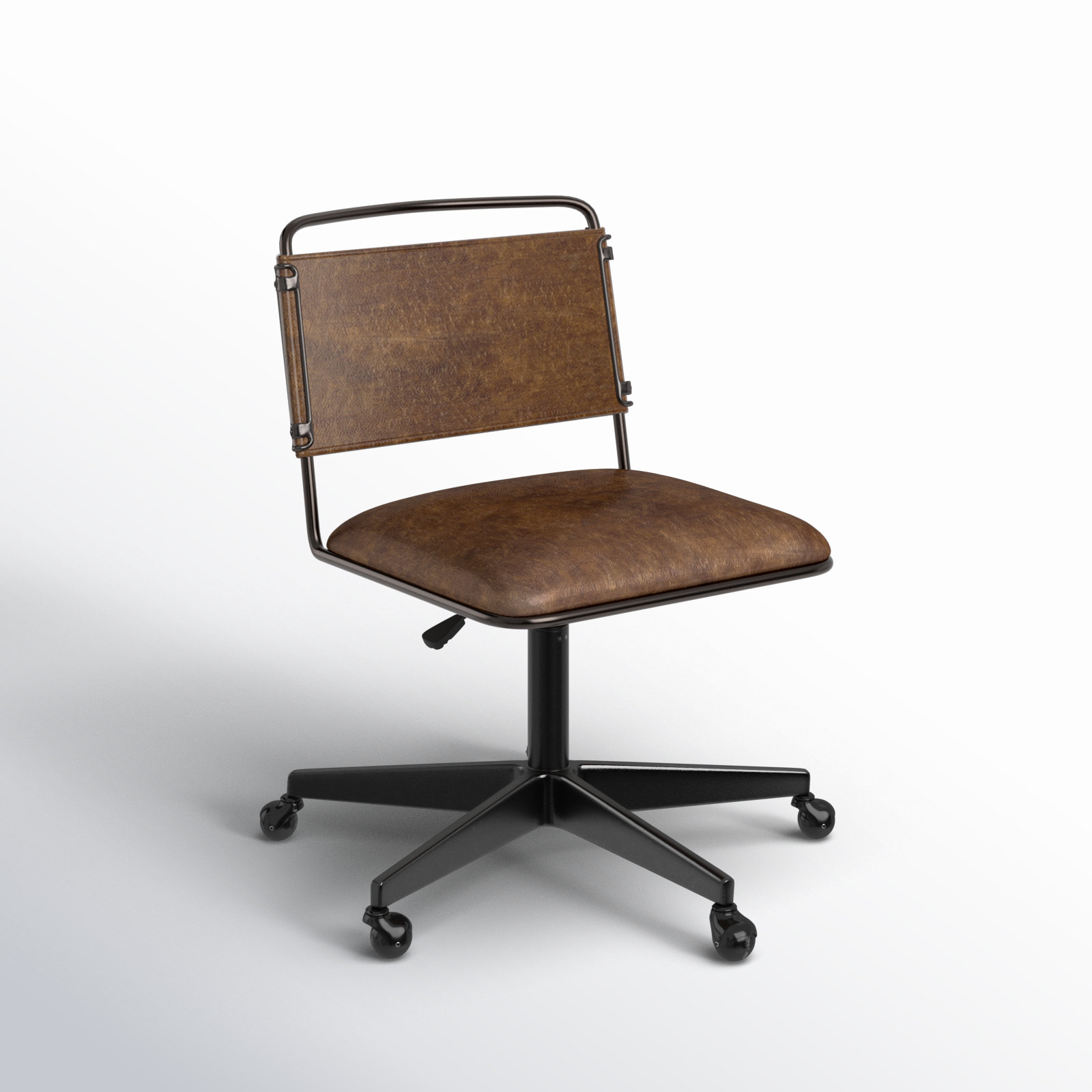 Draper Adjustable Office Chair, Brown