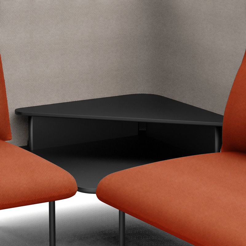Canapé QT Adaptable, Gris / rouge