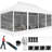 10x20 Canopy Tent, Heavy Duty Pop up Canopy with Sidewalls, Waterproof Easy Setup Canopy with Mosquito Netting, Outdoor Instant Screen Tents for Parties, Wedding, Backyard with Carry Bag-98674718
