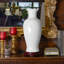 24" Blue And White Floral Porcelain Fishtail Vase-709528135-709528133
