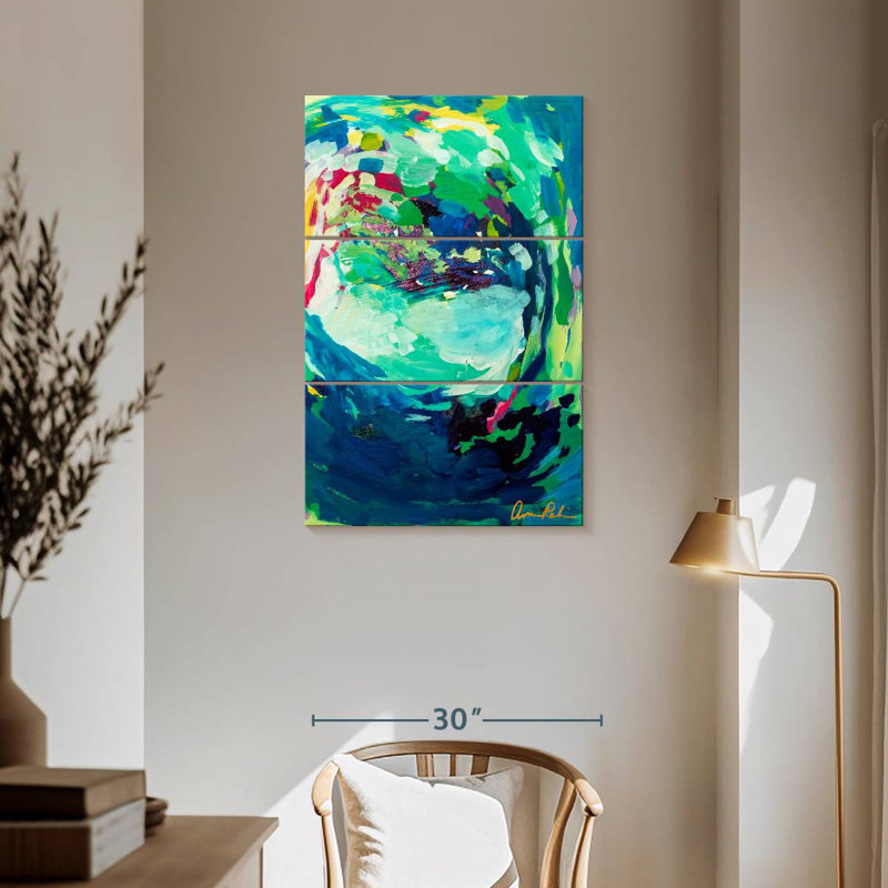 Avery Calico, 57" H x 36" W