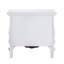 Table de chevet à finition blanche pour chambre à coucher - Option de hauteur de 30 pouces polyvalente avec tiroir à doublure lisse