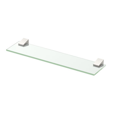 A-Line Glass Shelf | Wall Mounted 20"W Tempered Glass Shelf