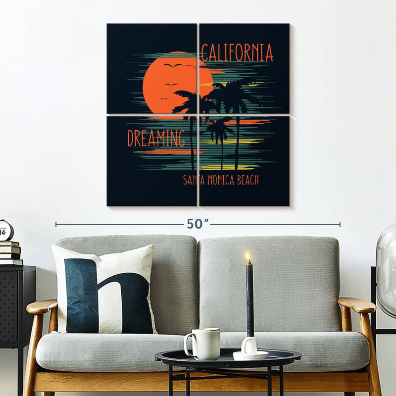 Tergel California Dream Sunset, H 32 po x l 32 po