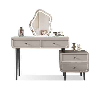 Makeup Vanity with Light mirror,4 drawers