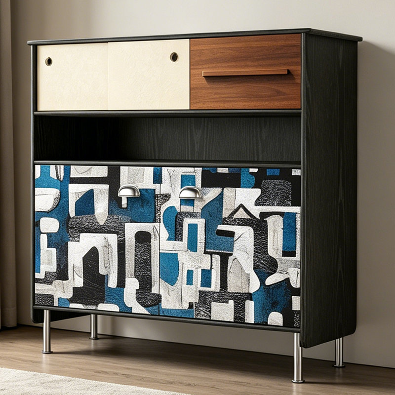 French Retro Simple Style Accent Cabinet