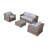 4-Seater Wicker Conversation Set With Cushions