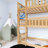 Wood Frame Twin Over Twin Over Twin Size Triple Bunk Bed With Ladders-436676069