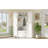 Farmhouse Elegant Hall Tree with 4 Side Cabinets-129389691