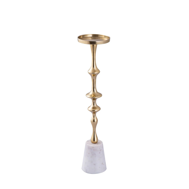 Aluminium Candelabra, 49cm H x 11cm W x 11cm D