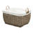 Ayriauna Hand Woven Laundry Basket with Handles