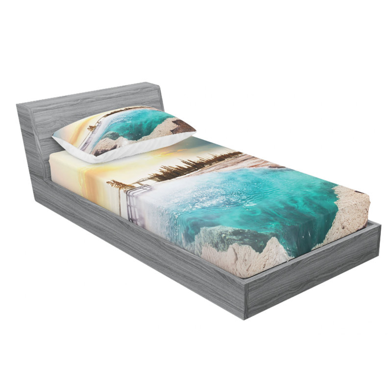 Microfiber Sheet Set, Twin Sheet Set with Fitted Sheet