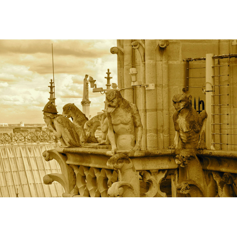 Cathédrale Notre-Dame - Photographie sur toile tendue, H 8 po x l 12 po