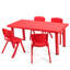 Millner Zoomie Kids Kids Multifunctional Activity Rectangle Table Kids Learn And Play Desk Red-975702357