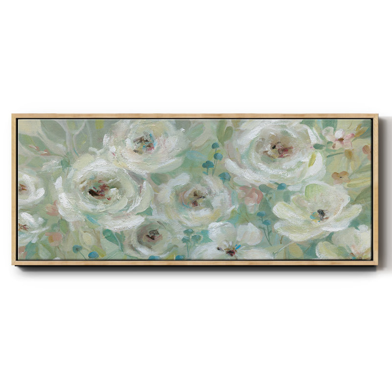 Pastel Symphony- Framed Canvas, 12" H x 30" W