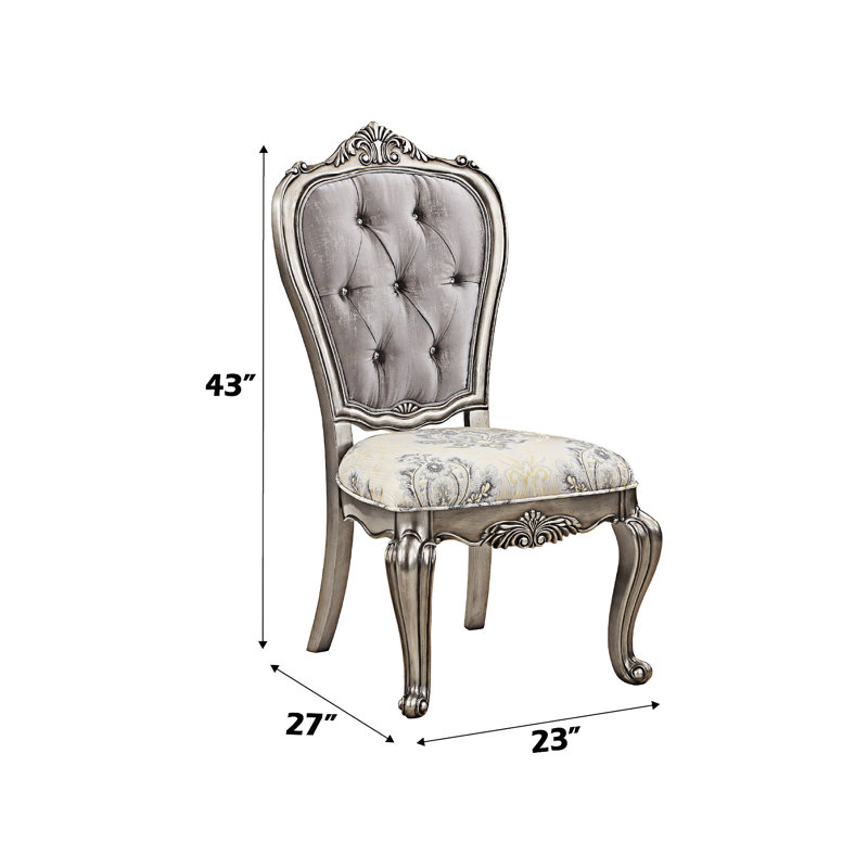 Chaise d'appoint rembourrée (ensemble de 2)