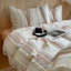 Ensemble de housse de couette en coton délavé à rayures fines Farmhouse-124943813-124943814