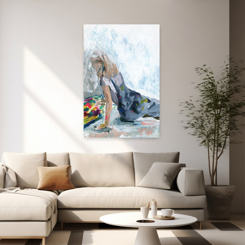 Art Studio Abstract Art contemporain, H 60 po x l 40 po