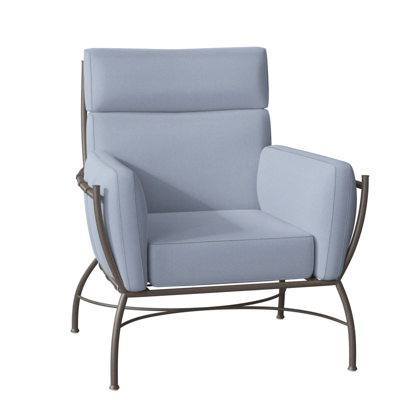 Méridienne en aluminium Majorca, Welt, Sunbrella® ‑ Arbor Chambray colombe