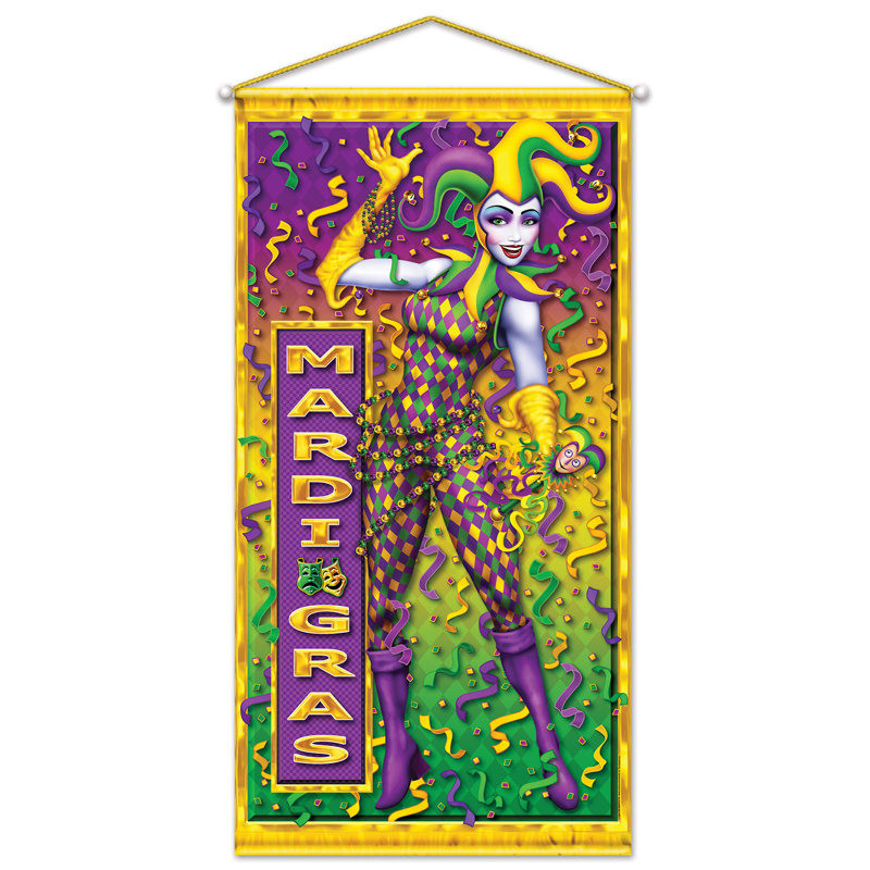 Décoration murale porte gras mardi gras Finkelstein