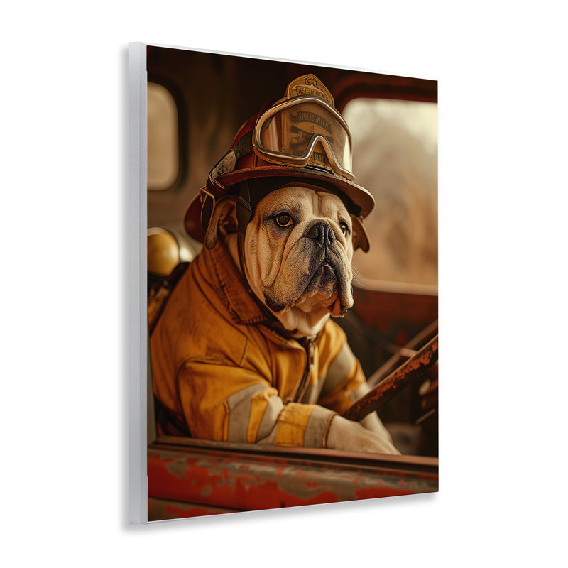«Rustic Bulldog Fireman», art mural par Ray Heere