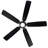 Mykonos 5 - Blade Smart Ceiling Fan with Remote Control and LED Light Kit Included, Works With Alexa and iOS / Android App-55426047
