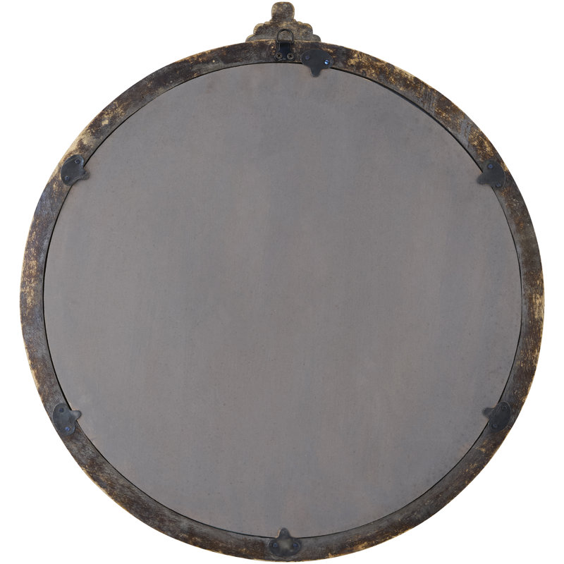 Giustina Accent Mirror, Solid Wood, Brown