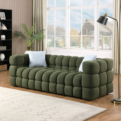 Square Shape Tufted Loveseat