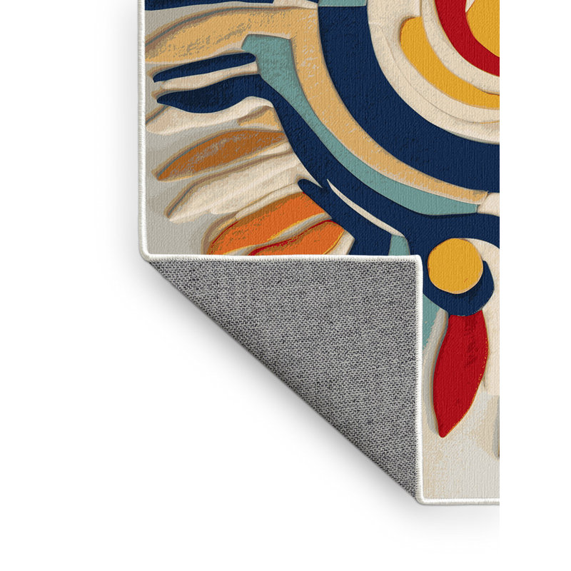 Sleek Beam Rug, Round 8'