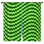 Rideaux vert obscurcissant avec motif d'illusion optique - 2 panneaux