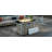 43" Propane Gas Fire Pit Table, 60000 BTU Rectangular Open Weave Wicker Fire Pit With Glass Wind Guard For Outside Patio Deck Garden Backyard-1677861683