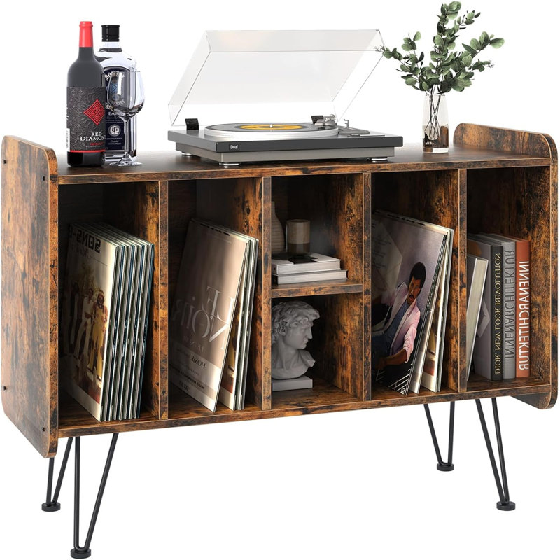 67.3cm H Media Shelves, Brown