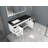 60" Wall-Mounted Left Single Sink Bathroom Vanity Set-803085863-803085856
