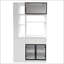 Armoire de rangement avec tablettes multifonctionnelles, organisateur d'entrée en bois moderne pour le couloir et le salon-1263308670