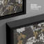 Œuvres d'art botaniques abstraites grises-102453832-102453833
