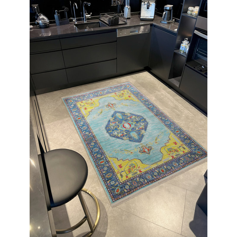 Tapis rectangulaire Vittorina, Tapis de couloir 2 pi 8 po x 9 pi 11 po