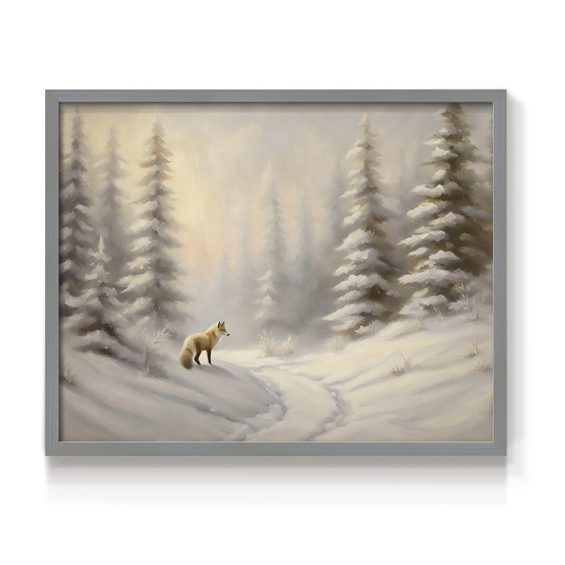 Paysages rétro - CIV - reproduction encadrée, H 22 po x l 28 po, Gris