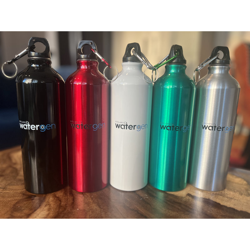 Bouteilles en aluminium Solaris Watergen Sport, Blanc