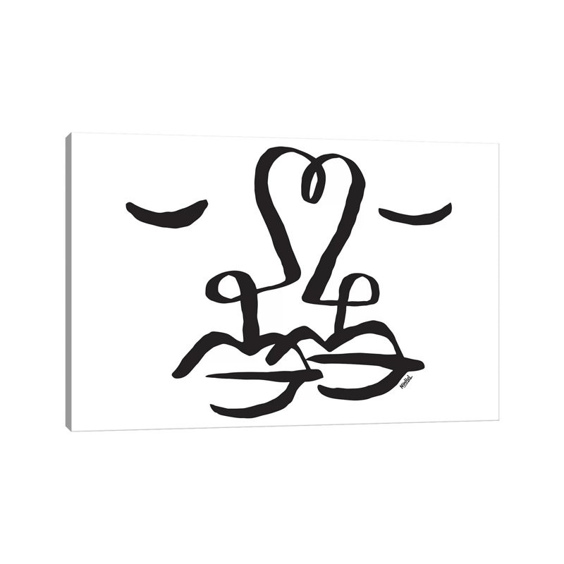 One Heart 1 Piece Wrapped Canvas Wall Art, 66.04 cm H x 45.72 cm W x 1.91 cm D