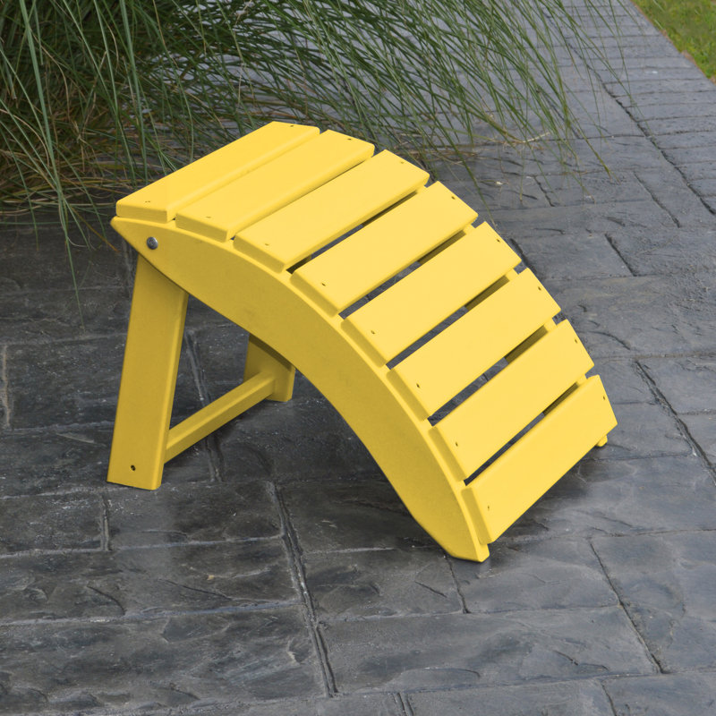 Repose-pieds pliant Lriot, Jaune citron