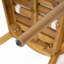 Fauteuil club d'extérieur en bois d'acacia
