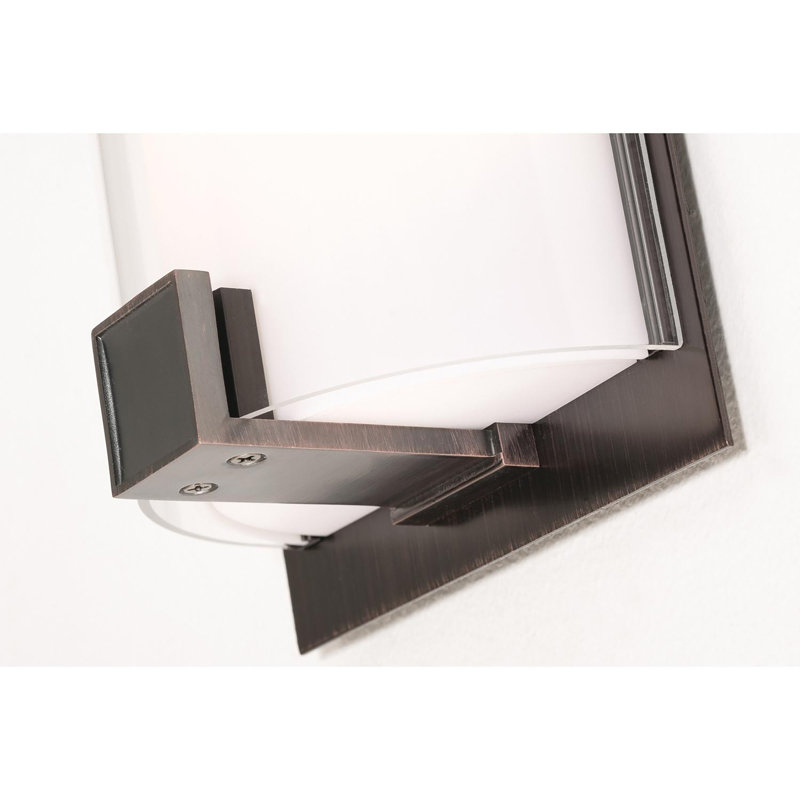Garon Flush Mounted Sconce, 12.63" H x 6.5" W x 3.88" D, Oakley Bronze
