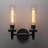 Phansthy Rustic Industrial Wall Sconce Light With Clear Glass Lampshade, Double Sconce Antique Design For Modern Farmhouse Decor-1520296289-1520296292-1520296299