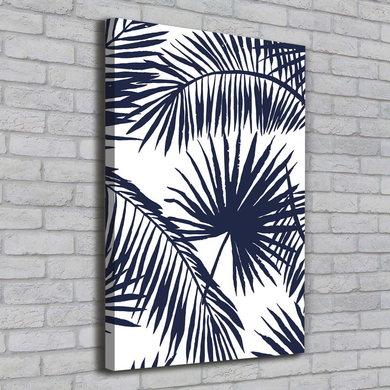 Leaves Of Palm - Wrapped Canvas Print