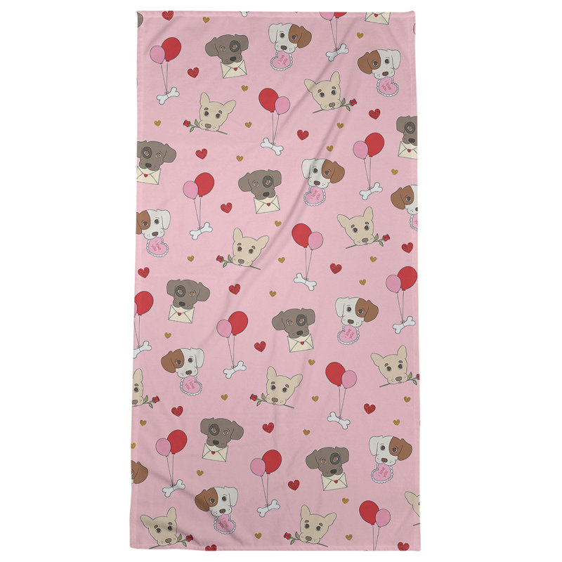 Beach Towel, Pink/Yellow/Red, Microfiber
