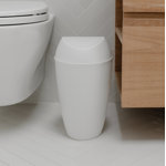 Plastic Swing Top Waste Basket - 2.4 Gallons